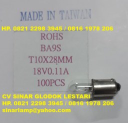 Lampu Panel Navigasi Pilot Lamp BA9S 18V 0.11A